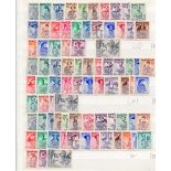 AUSTRIA STAMPS : 1948 Costumes 27 values 3gr to 10sch (3 sets) mounted mint,