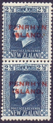 COOK ISLANDS STAMPS : PENRHYN 1917 2 1/2d Blue,