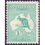 AUSTRALIA STAMPS : 1913 1/- Emerald,