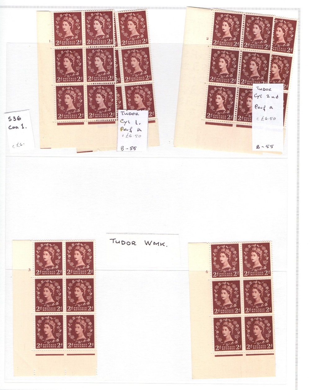 GREAT BRITAIN STAMPS : Wilding Collection, mint cylinder blocks, coils, singles, - Image 4 of 18