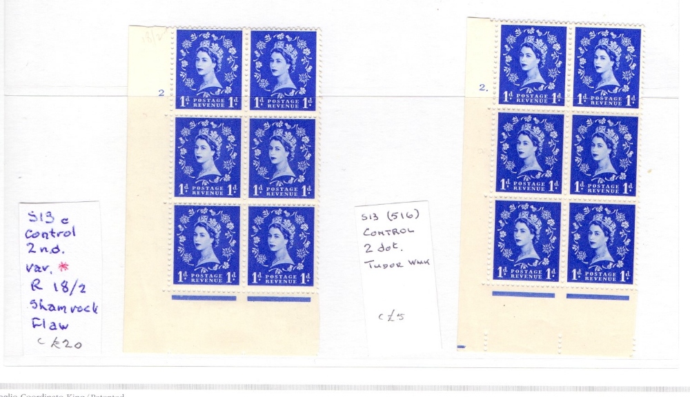 GREAT BRITAIN STAMPS : Wilding Collection, mint cylinder blocks, coils, singles, - Image 2 of 18