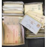 STAMPS POSTAL HISTORY : GERMANY, box with thousand plus mint & used postal stationery cards.
