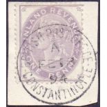 GREAT BRITAIN STAMPS : 1876 1d Purple (Postal Fiscal),