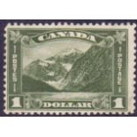 CANADA STAMPS : 1930 $1 Green mounted mint,