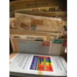 STAMPS POSTAL HISTORY : Small box of mixed covers and cards,