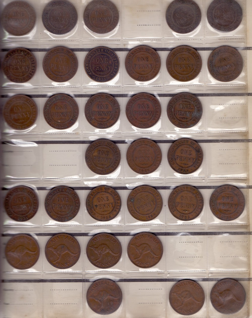 COINS : Album of Australian coins GV to early QEII, plus a couple of QV shillings, - Image 3 of 4