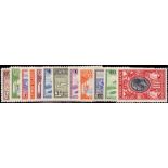 CAYMAN ISLANDS STAMPS : 1935 lightly mounted mint set to 10/- SG 96-107