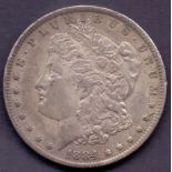 COINS : 1884 US $1 in reasonable condition, always a sought after classic Silver Coin 26.