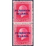 COOK ISLANDS STAMPS : PENRHYN 1917 6d Carmine,