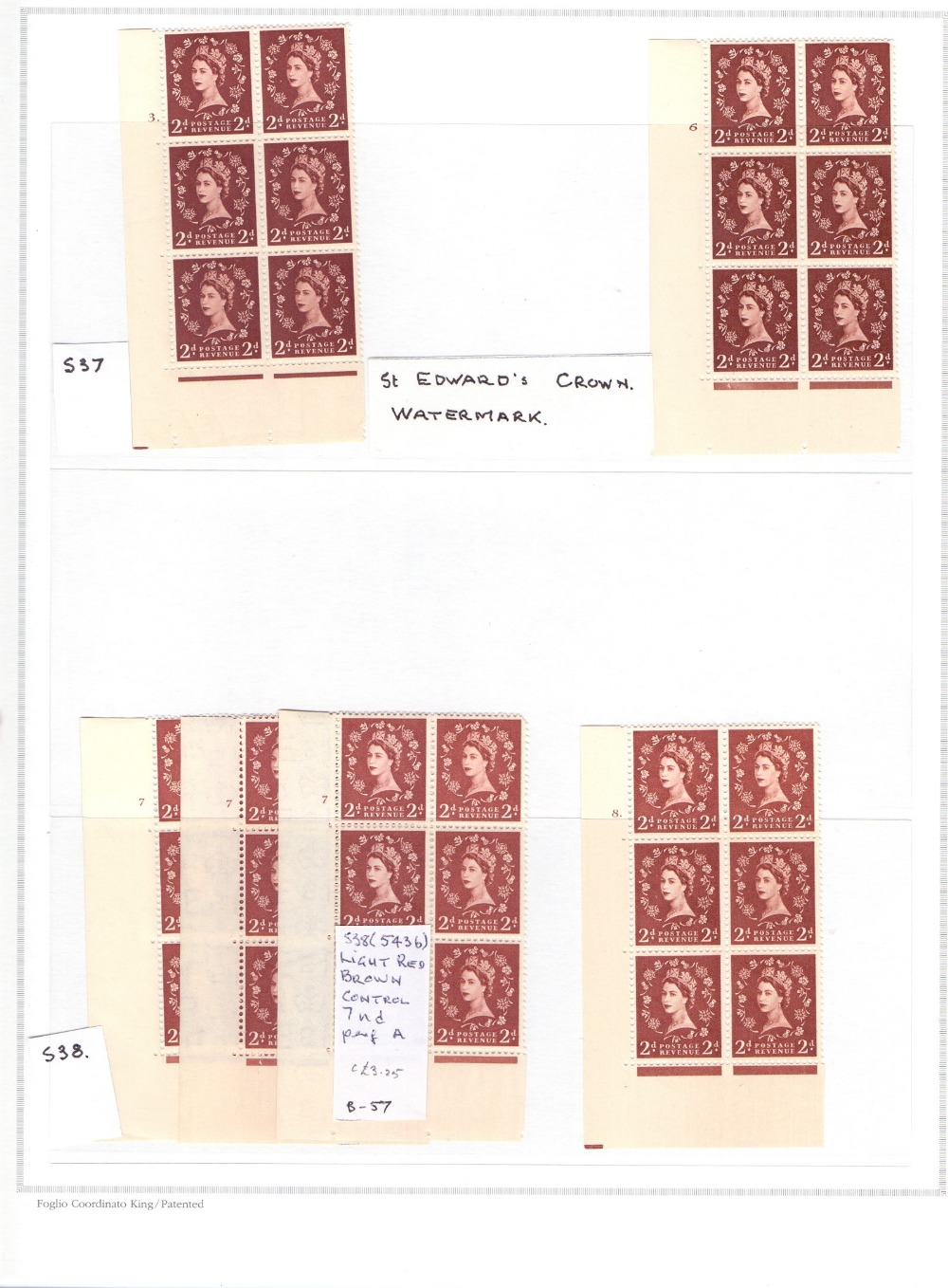 GREAT BRITAIN STAMPS : Wilding Collection, mint cylinder blocks, coils, singles, - Image 5 of 18