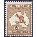 AUSTRALIA STAMPS : 1913 2/- Brown,