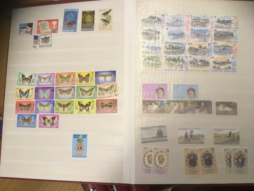 STAMPS : Five stock books with mint and used stamps, mainly modern, - Image 2 of 3