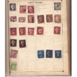 STAMP COLLECTION : Old Strand Album seemingly unpicked, includes two Penny Blacks, Early China,