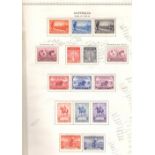 AUSTRALIA STAMPS: 1934-68 mounted mint collection on album pages, including postage dues, Commems,