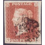 GREAT BRITAIN STAMPS : 1841 Penny Red ,