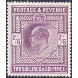 GREAT BRITAIN STAMPS : 1902 2/6 Dull Pur