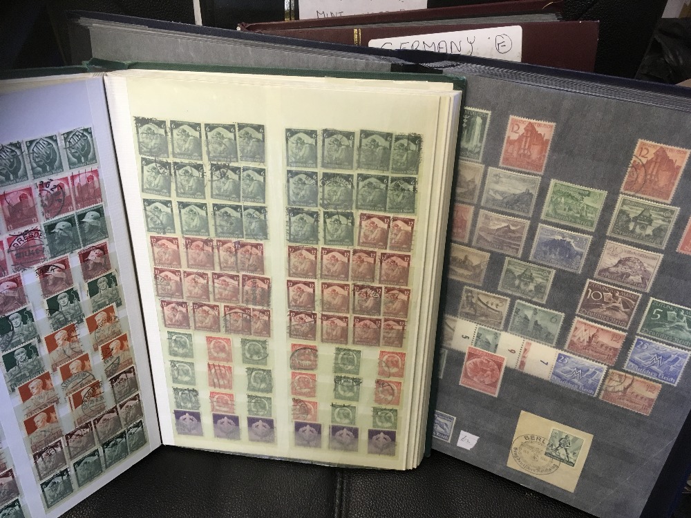 GERMANY STAMPS : Collection in four stoc