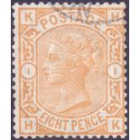 GREAT BRITAIN STAMPS : 1876 8d Orange (H