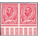 GREAT BRITAIN STAMPS : 1911 1d Carmine I