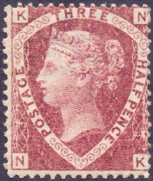 GREAT BRITAIN STAMPS : 1870 1 1/2d Rose