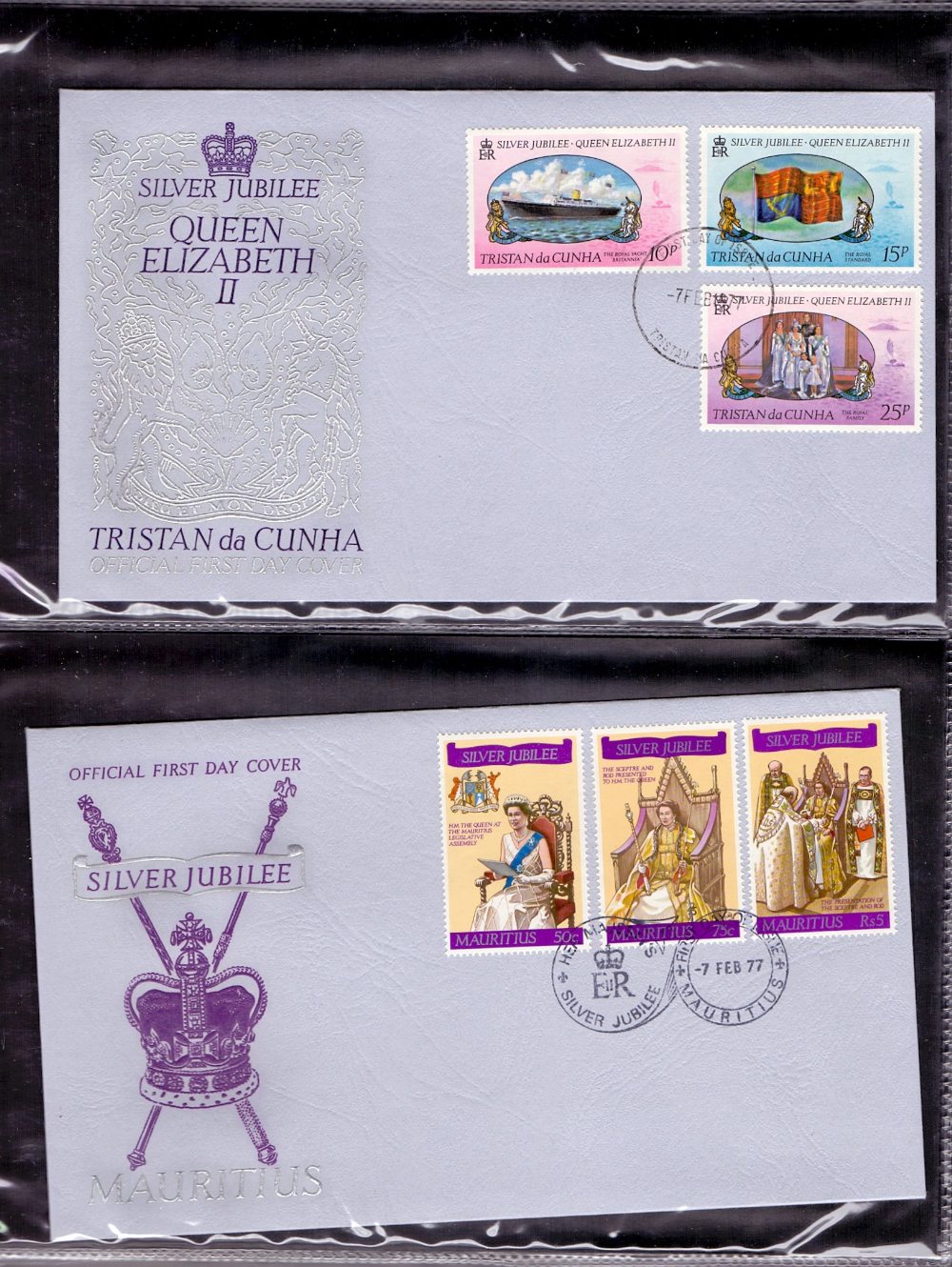 STAMPS : Royalty : 1977 Silver Jubilee c