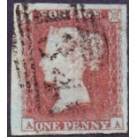 GREAT BRITAIN STAMPS : PENNY RED 1841 1d