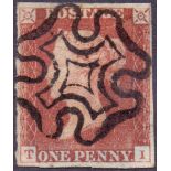 GREAT BRITAIN STAMPS : 1841 Penny Red (T