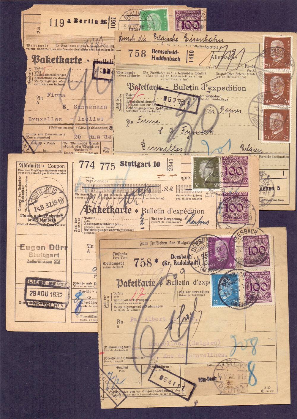 STAMPS POSTAL HISTORY : GERMANY, pre war