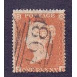 GREAT BRITAIN STAMPS : 1854 1d Orange Re