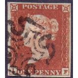 GREAT BRITAIN STAMPS : PENNY RED 1841 1d