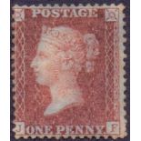 GREAT BRITAIN STAMPS : 1856 Penny Brown