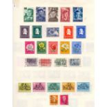 STAMPS : NETHERLANDS 1951-59 mint and used on 3 pages, 1955 Child Welfare,