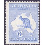 STAMPS : AUSTRALIA 1913 6d Ultramarine,