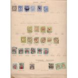 STAMPS : SWITZERLAND Early used issues on 8 album pages