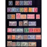STAMPS : NEW ZEALAND Selection of U/M issues on stockpage with issues ranging from 1909 to 1942.