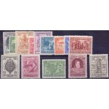 STAMPS : NEWFOUNDLAND 1933 Anniversary mounted mint set to 32c SG 236-249