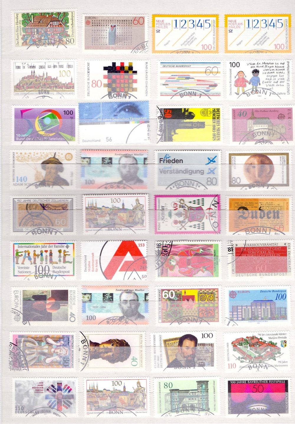 STAMPS Commonwealth used accumulation countries F-N, many full sets, Falklands, Gambia, Gibraltar, - Image 2 of 6