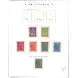 STAMPS : LIECHTENSTEIN 1918-86 collection in red boxed Marine album, sparce to 1949, 1949 Paintings,