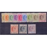 STAMPS : CYPRUS 1904 lightly mounted mint set of 12 values to 45pi SG 60-71