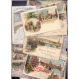 GERMANY, a selection of Gruss colour postcards from the late 1890s to early 1900s, mostly used.