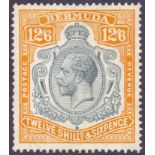 STAMPS : BERMUDA 1932 12/6 Grey and Orange,