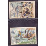 Numbered set of twenty comic WWI postcards entitled "Our Sailors" by H.