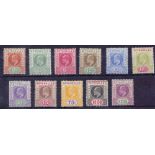 STAMPS : SEYCHELLES 1906 lightly mounted mint set to 2r 25,