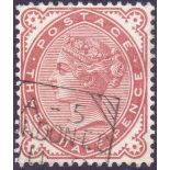 GREAT BRITAIN STAMPS : 1880 1 1/2d Venetian Red, very fine used, London Squared date stamp.