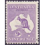STAMPS : AUSTRALIA 1916 9d Violet Die IIb,