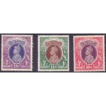 STAMPS : INDIA 1937 mounted mint set of 18 to 25R,