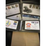 GREAT BRITAIN STAMPS : Box with 1965-2007 commemorative FDCs in six albums & loose,