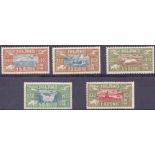 STAMPS : ICELAND 1930 mounted mint airmail set to 1k SG174-178 Cat £190