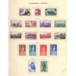STAMPS : FRANCE 1941-44 Cancer to Arc de Triomphe on 10 album pages, M/M with some used.