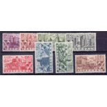 STAMPS : PORTUGAL 1946 mounted mint set of 8 SG 989-996 Cat £225